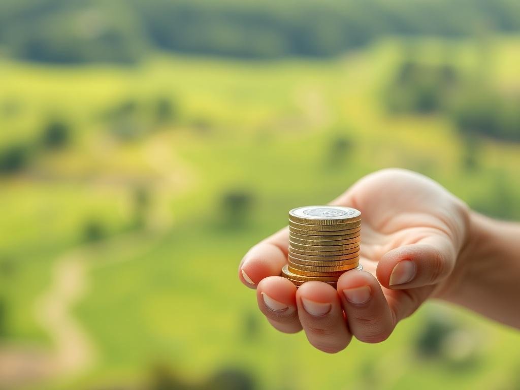 A close up shot of a hand holding a stack